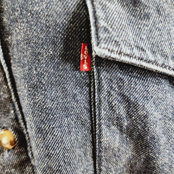 Levi's Warm Sutter Hooded Overshirt Navy XL OverSized Cottonized Hemp NWT - Picture 2 of 16